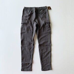 NWT Tea Collection Girl Pin Dot French Terry Cargo Pants 10 Years